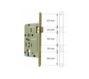 Zamek ABLOY 72/55 lakier fiński lewy