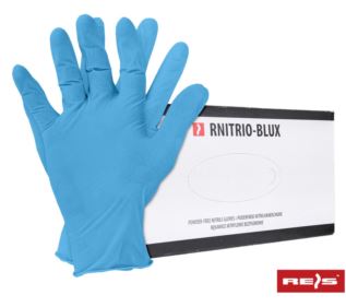 Rękawice ochronne nitrylowe RNITRIO-BLUX