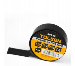 Taśma izolacyjna TOLSEN PVC 19mm/9,15m czarna