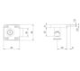 Zamek meblowy ZMB4 niklowany