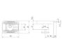 Zamek meblowy ZMB3 niklowany