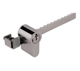 Zamek meblowy gablowtowy ZG02 nikiel