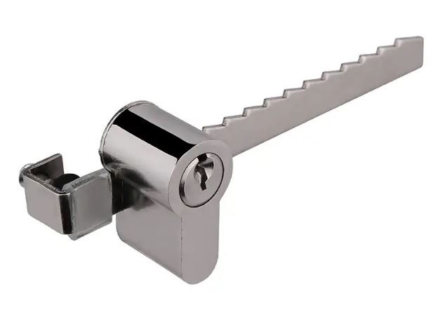 Zamek meblowy gablowtowy ZG02 nikiel