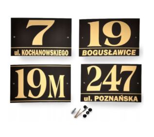 Numer na budynek wzór 9 B