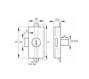 Zamek meblowy baskwilowy 100cm do szafek