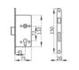 Zamek ABLOY 72/45  lakier fiński