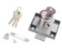 Zamek meblowy ZMB2 niklowany