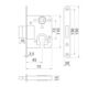 Zamek HOBES K 052 72/45 W