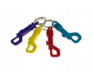 Karabińczyk plastikowy do kluczy