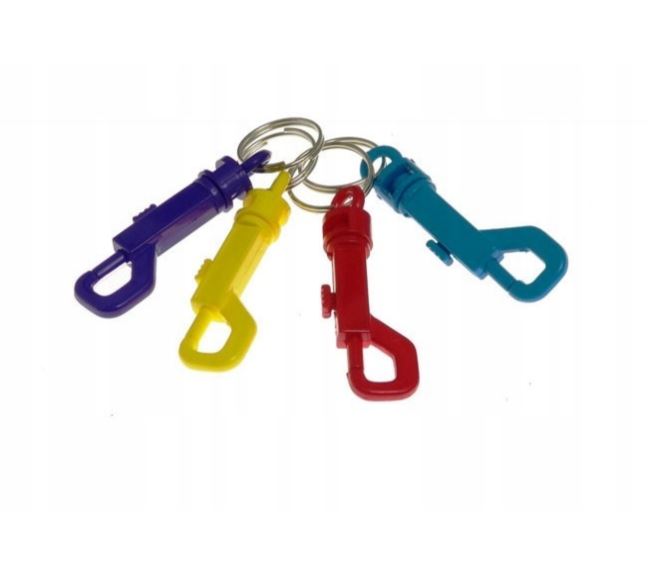 Karabińczyk plastikowy do kluczy
