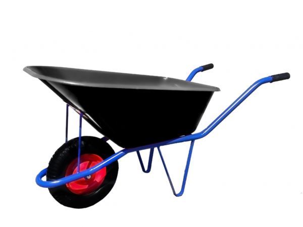 Taczka z pojemnikiem plastikowym 140 L PL czarna