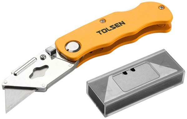 Nóż trapezowy TOLSEN 61x19 mm +5 ostrz.