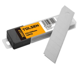 Ostrza do noży do tapet TOLSEN 25x140mm 10 szt.
