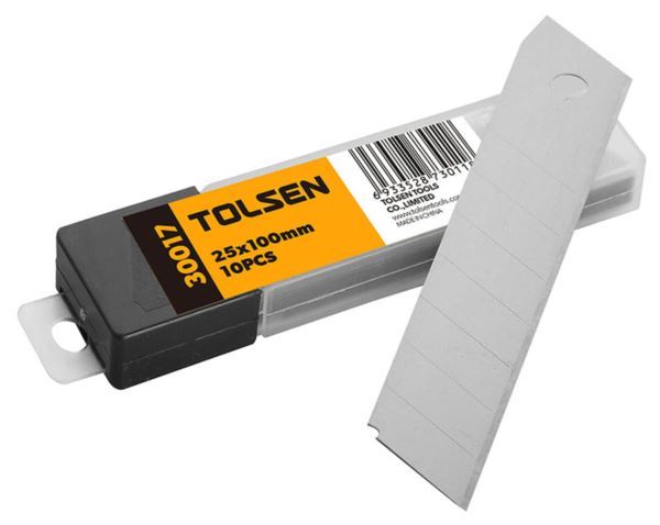Ostrza do noży do tapet TOLSEN 25x140mm 10 szt.