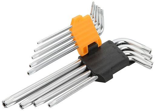 Klucze TORX długie TOLSEN 9 szt.