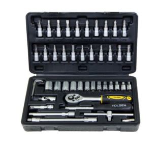 Zestaw kluczy nasadowych z bitami 1/4" 46szt.