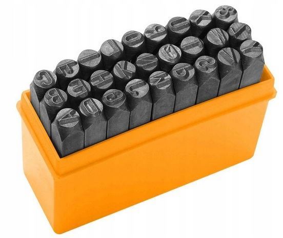 Znaczniki literowe TOLSEN 6mm 27 szt.