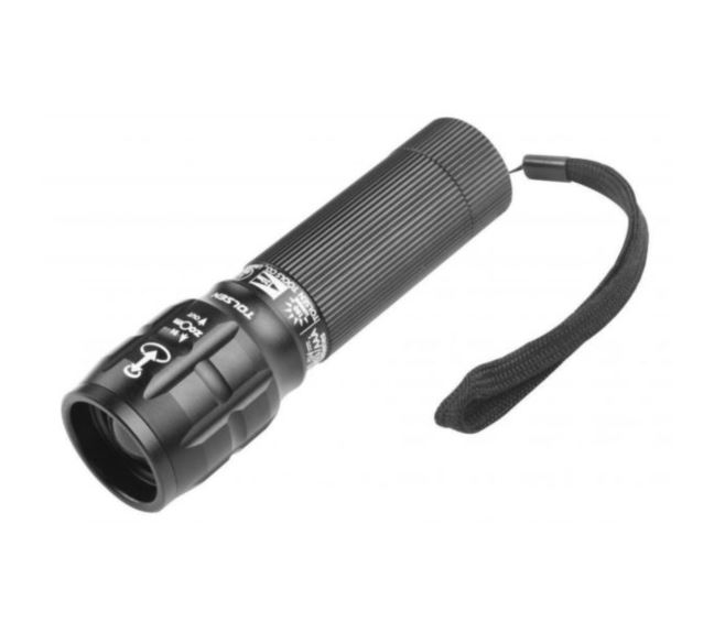 Latarka TOLSEN LED fi34x110 mm funkcja zoom mini