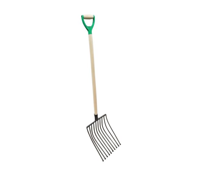 Widły 10 zębne oprawne trzon DY plastik