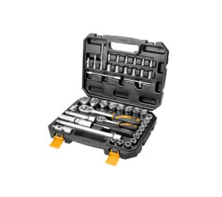 Zestaw kluczy nasadowych TOLSEN 1/4',1/2' 45 szt.