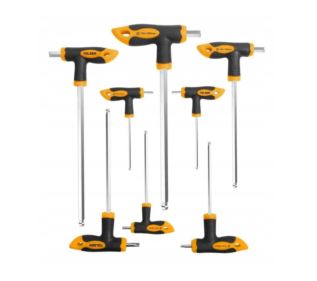 Wkrętaki imbusowe TOLSEN 8szt. poprzeczna rękojeść