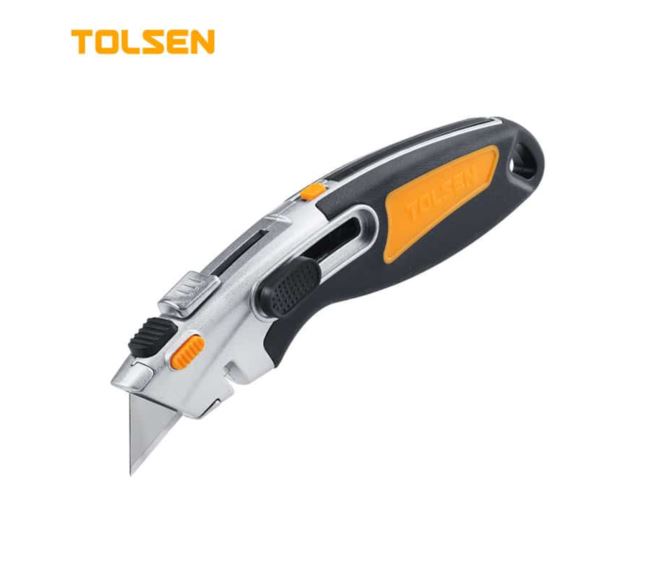 Nóż trapezowy dwufunkcyjny TOLSEN 61x19 mm