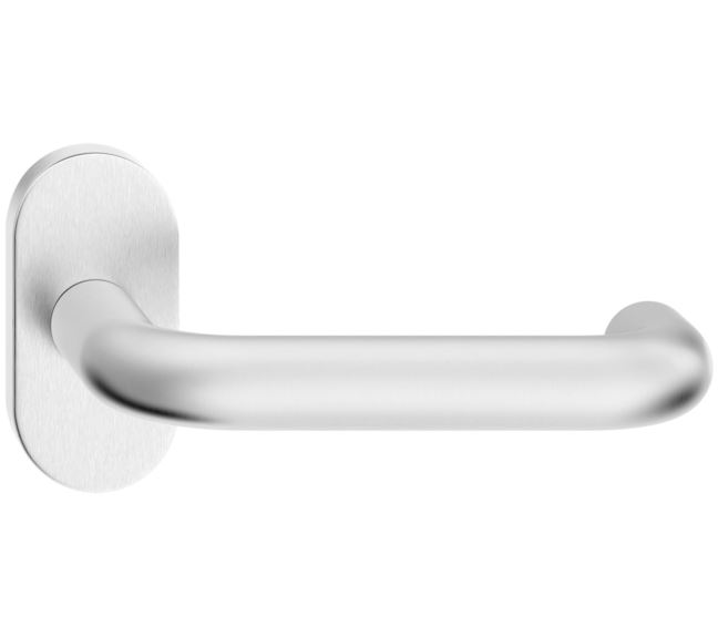 Klamka kr. JOWISZ stal nierdzewna szyld owalny