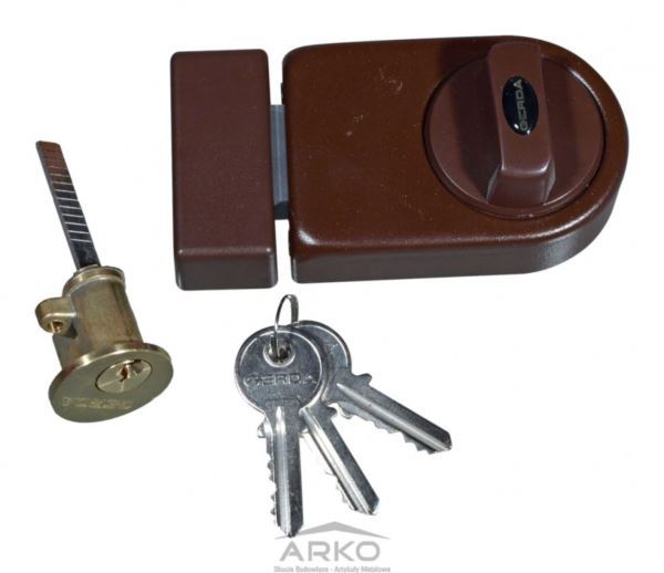 Zamek G wierzchni ZN 100 brąz