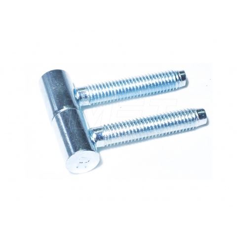 Zawias czopowy wkręcany 12/40 ocynk srebrny