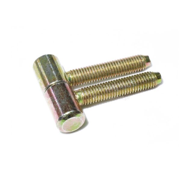 Zawias czopowy wkręcany 12/40 ocynk złoty