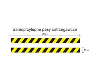IH-11 Pas samoprzylepny żółto-czarny