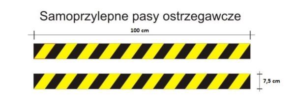 IH-11 Pas samoprzylepny żółto-czarny