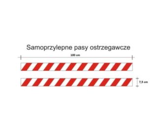 IH-11 Pas samoprzylepny biało-czerwony