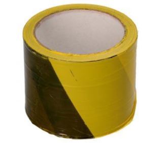 Taśma żółto-czarna 100m.