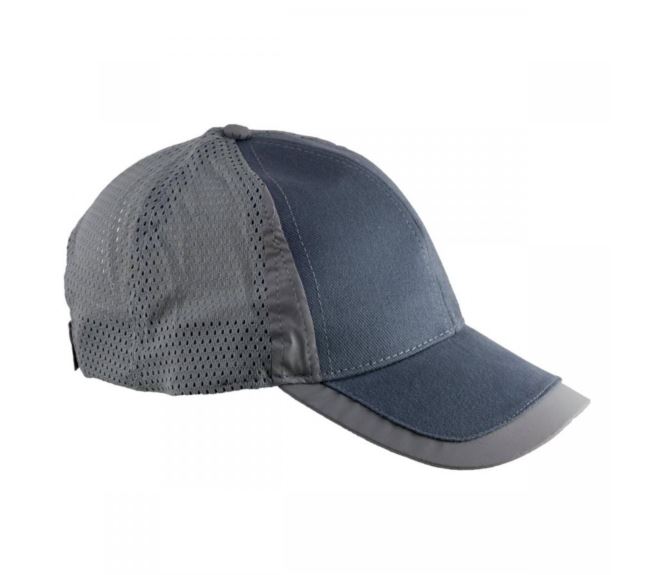 Czapka z daszkiem URGENT z siatką szara