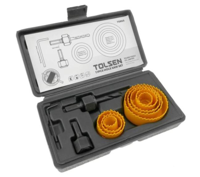 Zestaw otwornic bimetalowych TOLSEN 11 szt.