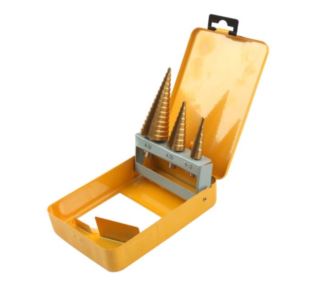 Zestaw wierteł stożkowych tytan 12/20/32x2 mm 3szt