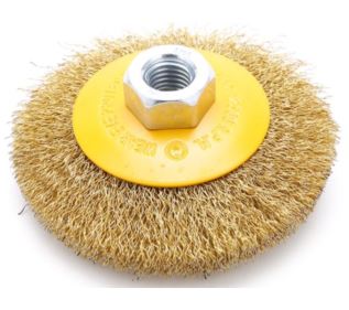 Szczotka kątowa z gwintem M14 TOLSEN druciana