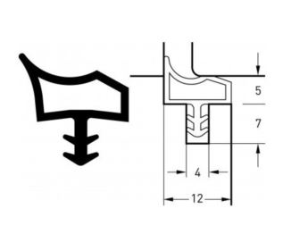 Uszczelka S 3967 czarna