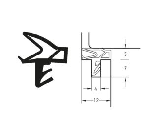 Uszczelka S 6577 czarna