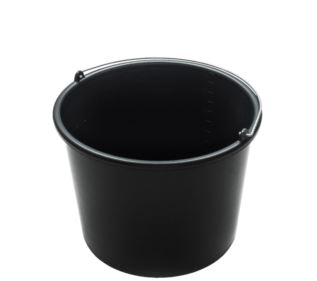 Wiadro budowlane czarne