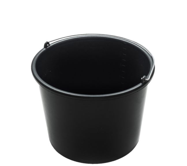 Wiadro budowlane czarne