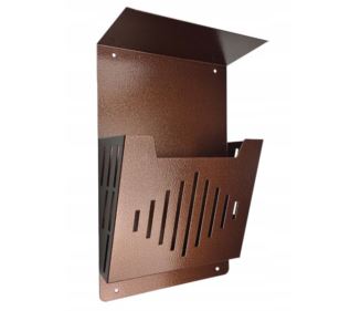 Kosz na reklamy A4 z płytkim wyc. z daszkiem kr2d