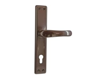 Klamka bramowa brąz